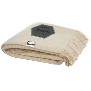 Ivy RPET mohair blanket, Beige (Blanket)