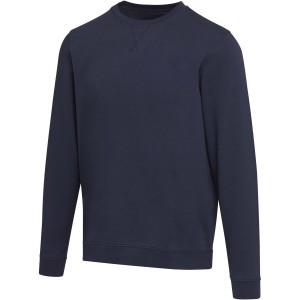 Jasper 280 g/m2 OCS organic recycled unisex crewneck sweater, Navy
