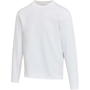 Jasper 280 g/m2 OCS organic recycled unisex crewneck sweater, White