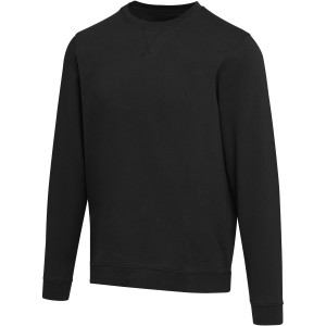 Jasper 280 g/m2 unisex OCS organic recycled crewneck sweater, Black