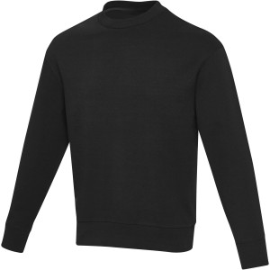 Jet unisex Aware(tm) recycled crewneck sweater, Solid black (Pullovers)