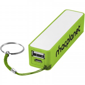 Jive 2000 mAh power bank, Lime,White (Powerbanks)