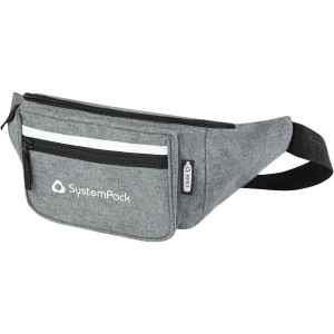 Journey RPET waist bag, Heather grey (Waist bags)