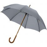 Jova 23" umbrella with wooden shaft and handle, Grey (10906805)