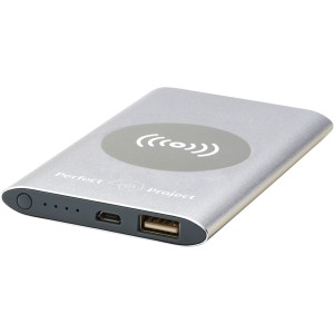 Juice 4000mAh wireless powerbank, Silver (Powerbanks)