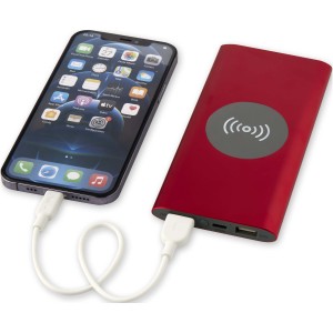 Juice 8000 mAh Type-C recycled aluminium wireless power bank (Powerbanks)