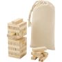 Jumble wooden toppling tower game, Natural