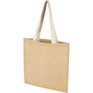 Juta 300 g/m2 jute tote bag 7L, Natural, White (Shopping bags)