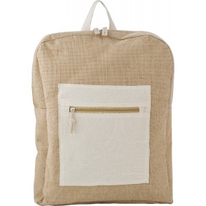 Jute backpack Edison, brown (Cooler bags)