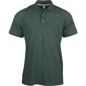 MEN'S SHORT SLEEVE PIQU� POLO SHIRT, Forest Green