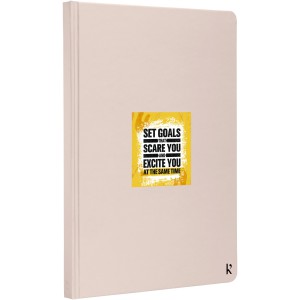 Karst(r) A5 stone paper hardcover notebook - lined, Light pink (Sticky notes)