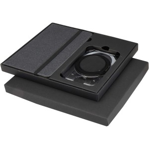 Kern A6 hard cover notebook and MagSafe wallet gift set, Gre