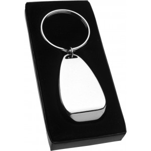 Metal 2-in-1 key holder Alma, silver (Keychains)