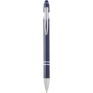 Kish ballpoint pen with silver finish (black ink), Navy (Metallic pen)