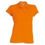 LADIES' SHORT-SLEEVED POLO SHIRT, Orange