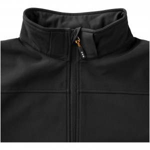 Langley softshell jacket, solid black (Jackets)