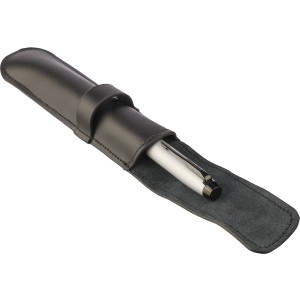 Leather pen pouch Nadir, black (Pen cases)