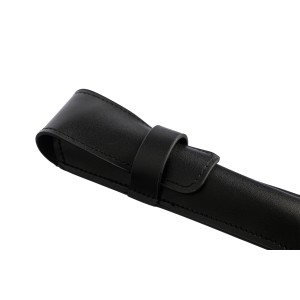 Leather pen pouch Nadir, black (Pen cases)