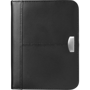 Bonded leather folder Rosa, black (Folders)