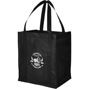 Liberty non-woven tote bag, solid black (Shopping bags)