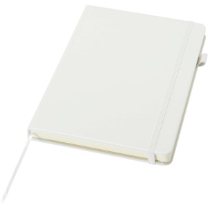 Liss A5 recycled plastic hard cover notebook, White