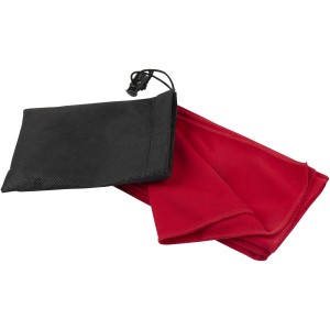 Lucas RPET sport towel 30x80 cm, Red (Towels)