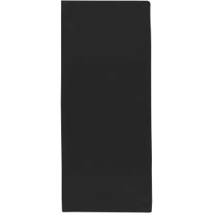 Lucas RPET sport towel 30x80 cm, Solid black (Towels)