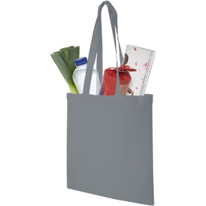 Madras 140 g/m2 cotton tote bag, Grey (cotton bag)