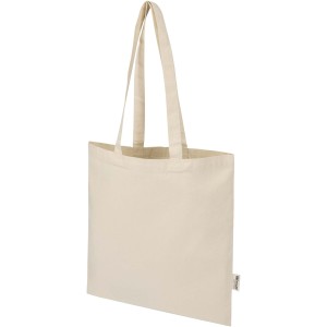 Madras Blend 140 g/m2 GRS recycled cotton tote bag 7L, Natur
