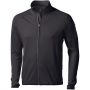 Mani power fleece full zip jacket, solid black