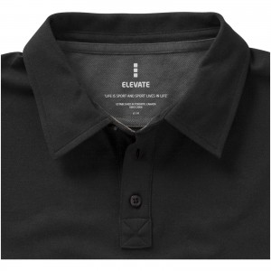 Markham short sleeve men's stretch polo, solid black (Polo shirt, 90-100% cotton)