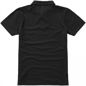 Markham short sleeve men's stretch polo, solid black (Polo shirt, 90-100% cotton)