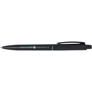 Martha recycled plastic ballpoint pen, Solid black (Plastic pen)