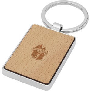 Mauro beech wood rectangular keychain, Wood (Keychains)