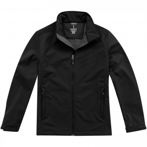 Maxson softshell jacket, solid black (Jackets)