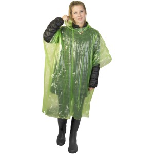 Mayan recycled plastic disposable rain poncho with storage p (Raincoats)