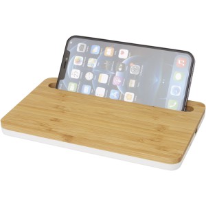 Medake 10W bamboo desktop wireless charger, Beige (Powerbanks)