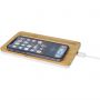 Medake 10W bamboo desktop wireless charger, Beige