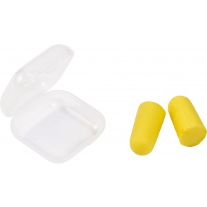 Memory foam earplugs, yellow (Travel items)