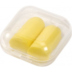 Memory foam earplugs, yellow (Travel items)