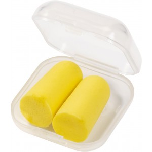 Memory foam earplugs, yellow (Travel items)