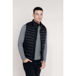 MEN?S LIGHTWEIGHT SLEEVELESS FAKE DOWN JACKET, Black (KA6113BL)