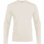 MEN'S LONG-SLEEVED CREW NECK T-SHIRT, Light Sand