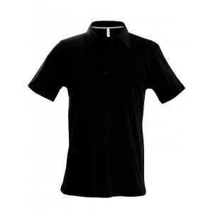 MEN'S SHORT SLEEVE PIQU� POLO SHIRT, Black