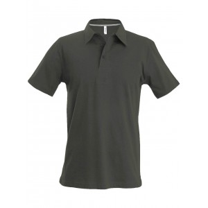 MEN'S SHORT SLEEVE PIQU� POLO SHIRT, Dark Khaki