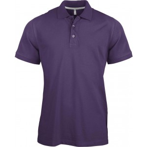 MEN'S SHORT SLEEVE PIQU� POLO SHIRT, Purple