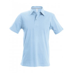 MEN'S SHORT SLEEVE PIQU� POLO SHIRT, Sky Blue