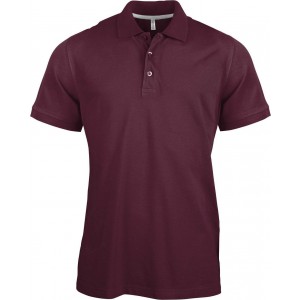 MEN'S SHORT SLEEVE PIQU� POLO SHIRT, Wine