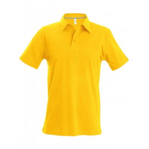 MEN'S SHORT SLEEVE PIQU� POLO SHIRT, Yellow