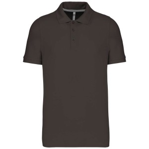 MEN'S SHORT-SLEEVED POLO SHIRT, Dark Grey (Polo shirt, 90-100% cotton)